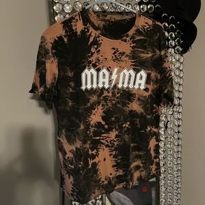 Acid wash mama shirt NWOT